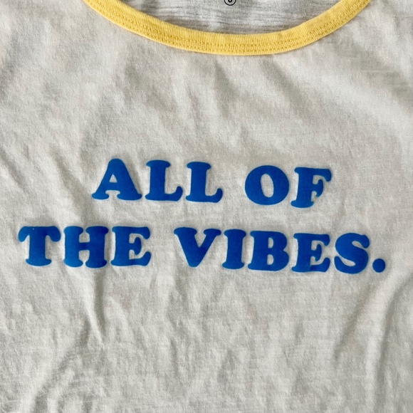 J. Crew Cropped Graphic Ringer Tee - Picture 3 of 5